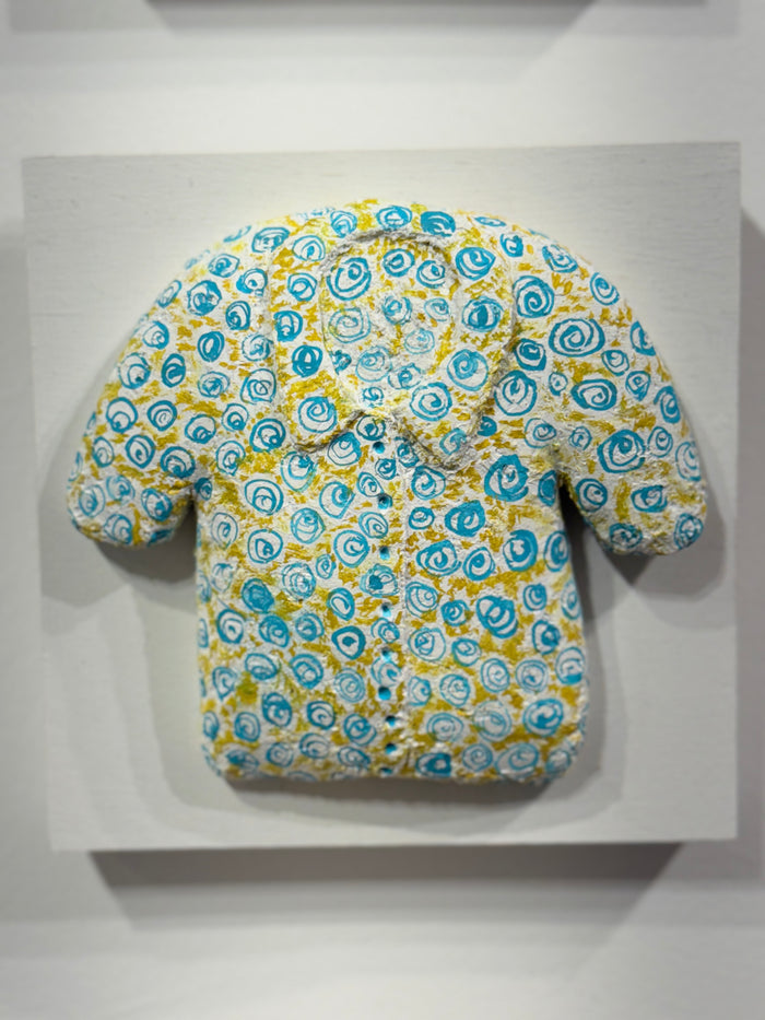 Turquoise and Yellow Blouse