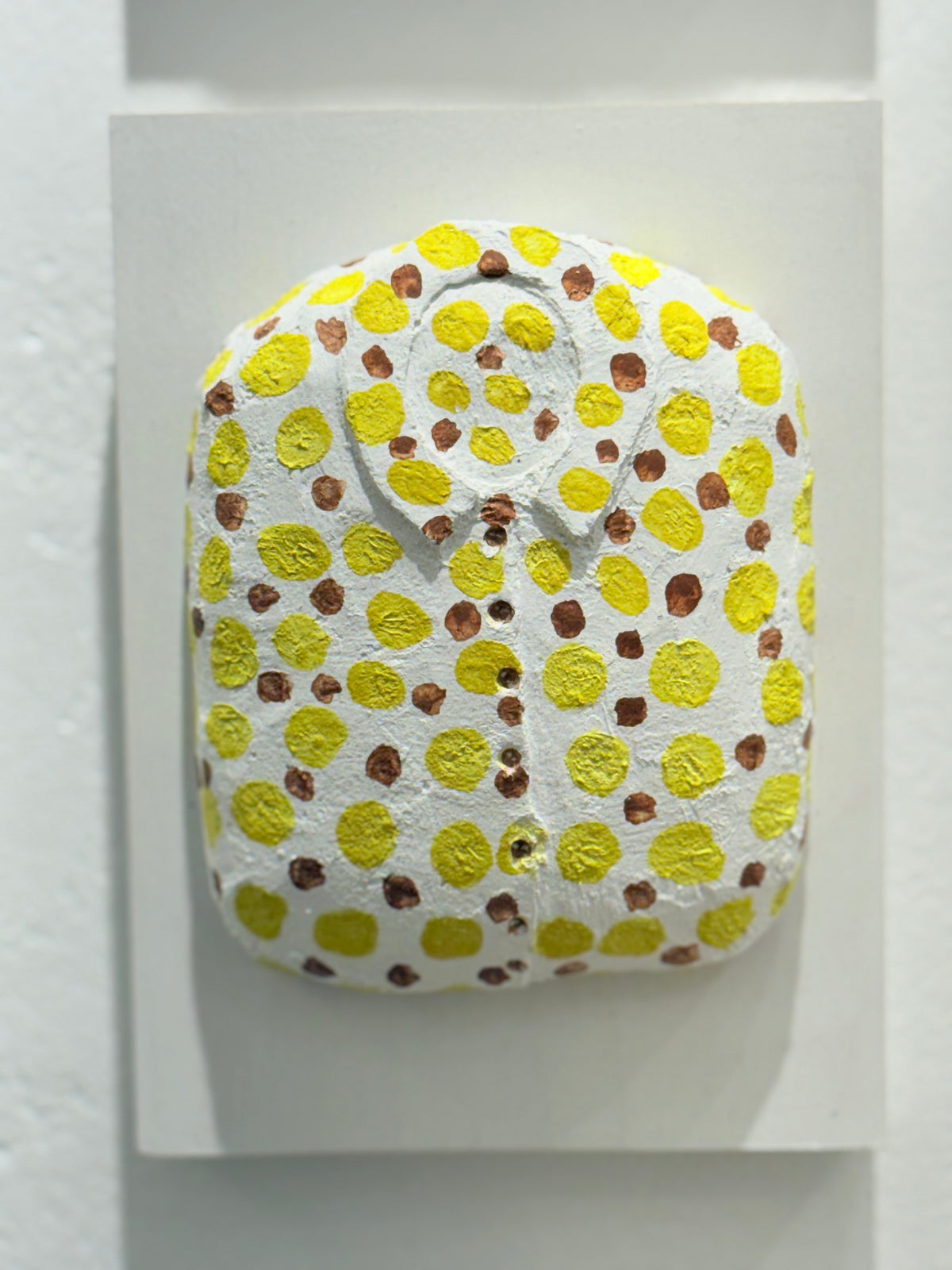 Yellow with Sienna Dots