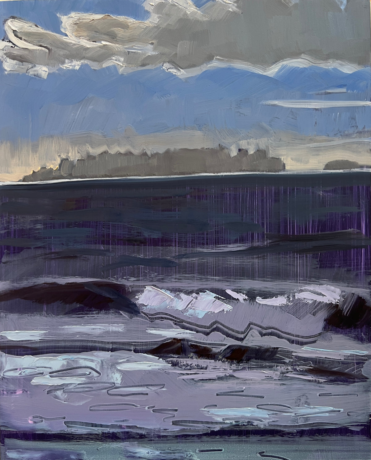 Wave Breaks in Shadow