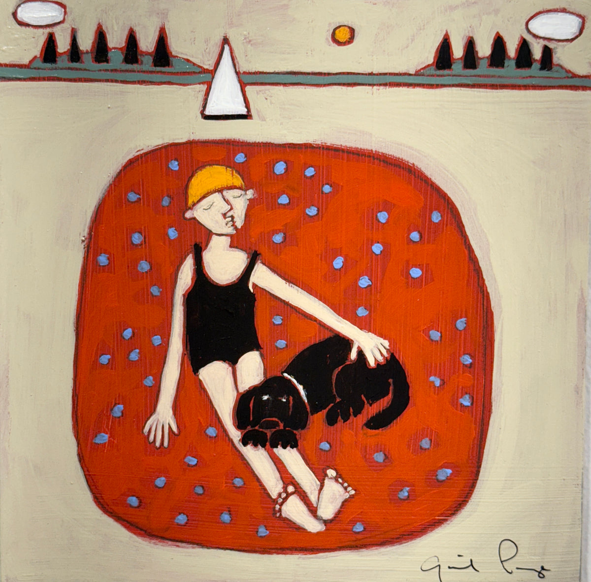 Relaxing on Blueberry Island