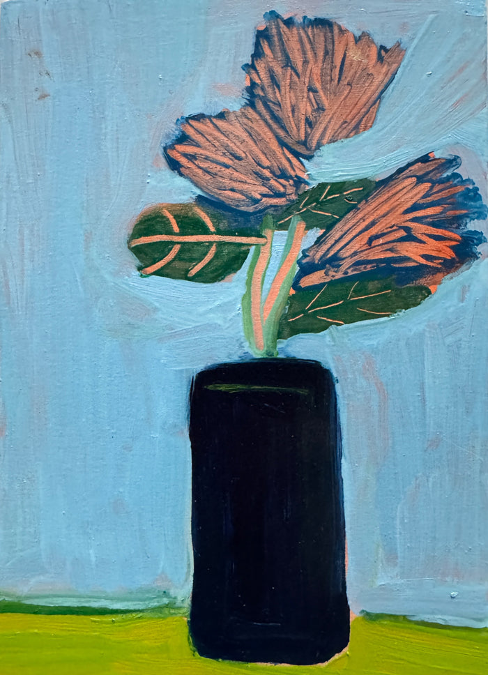 Prussian Blue-Vased Blooms