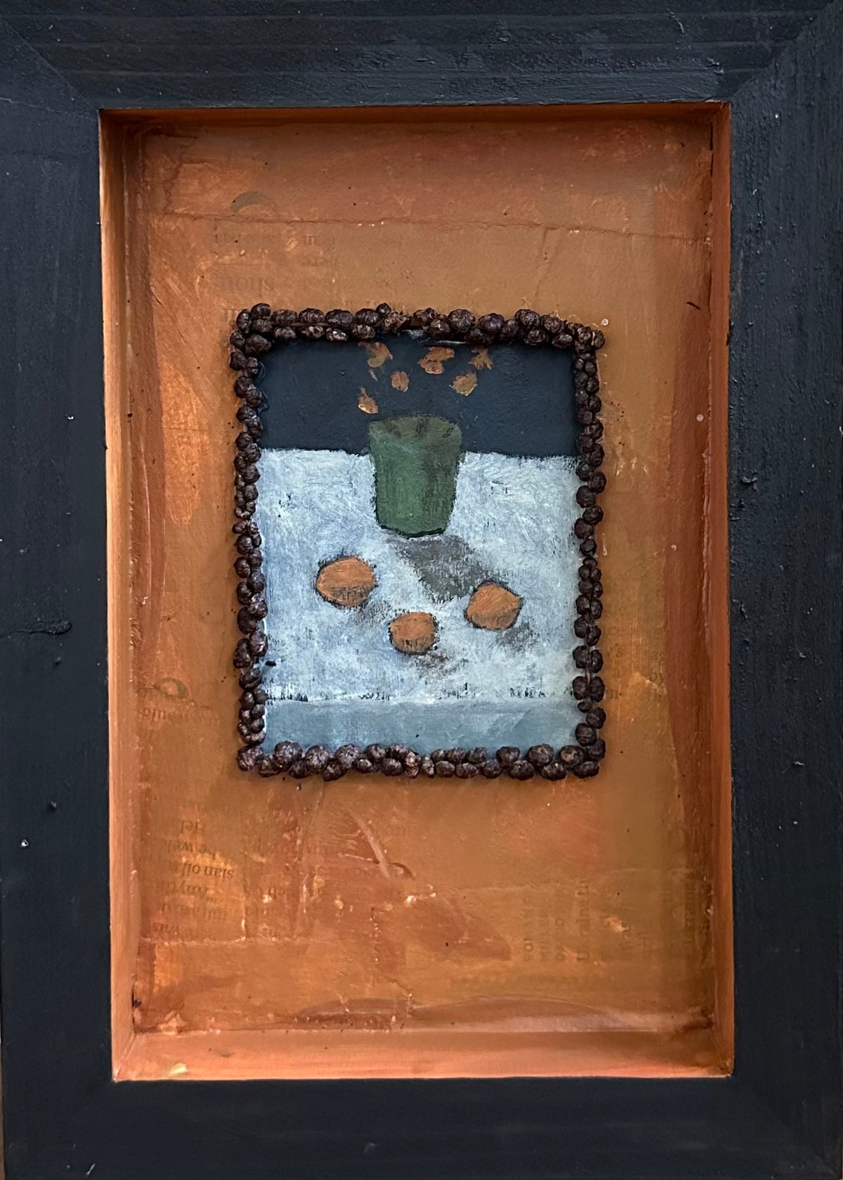 Green Bucket of Flowers