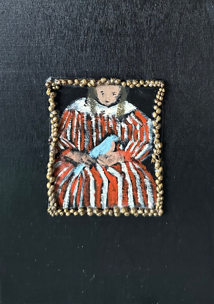 Girl in Striped Dress